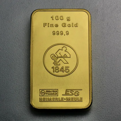 100g Goldbarren