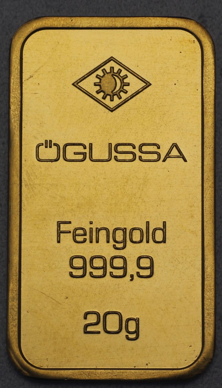 20g Ögussa Goldbarren