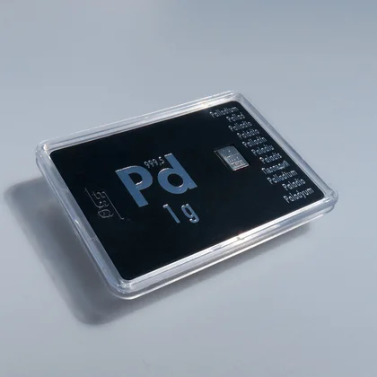 1g Palladiumbarren