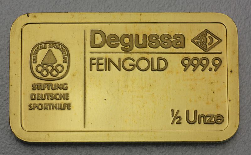 Degussa Goldbarren Produktinfos Zu Degussa Goldbarren ESG Goldbarren de