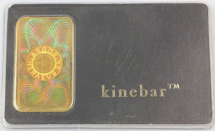 50g Feindgold, Heraeus kinebar