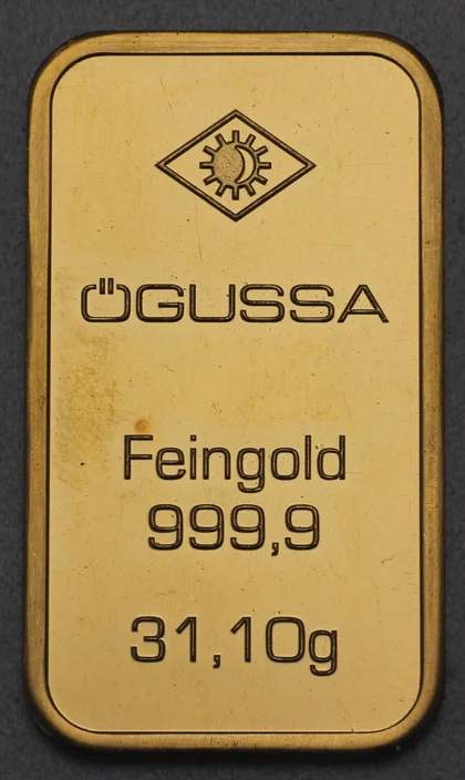 1oz Ögussa Goldbarren