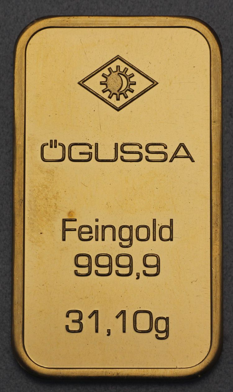 1oz Ögussa Goldbarren