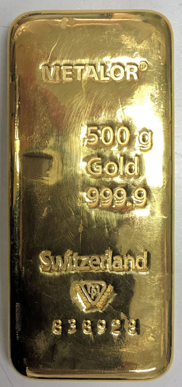 500g Metalor Goldbarren