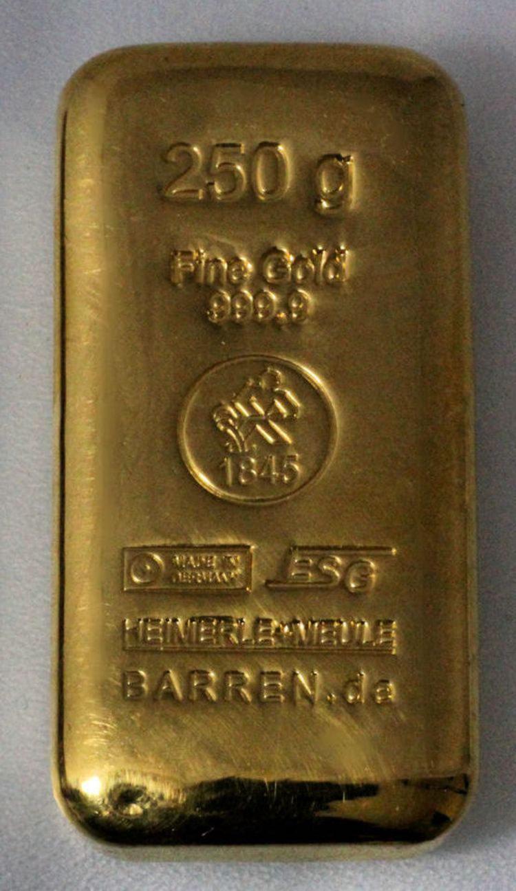 250g Goldbarren 250g Goldbarren