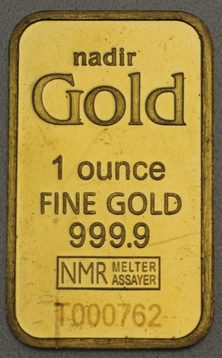 Goldbarren 1oz Nadir Gold NMR