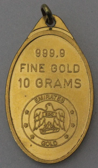 10g Goldbarren Anhänger Emirates Gold