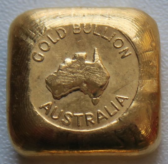 1oz Goldbarren Goldbullion Australia Quadratbarren