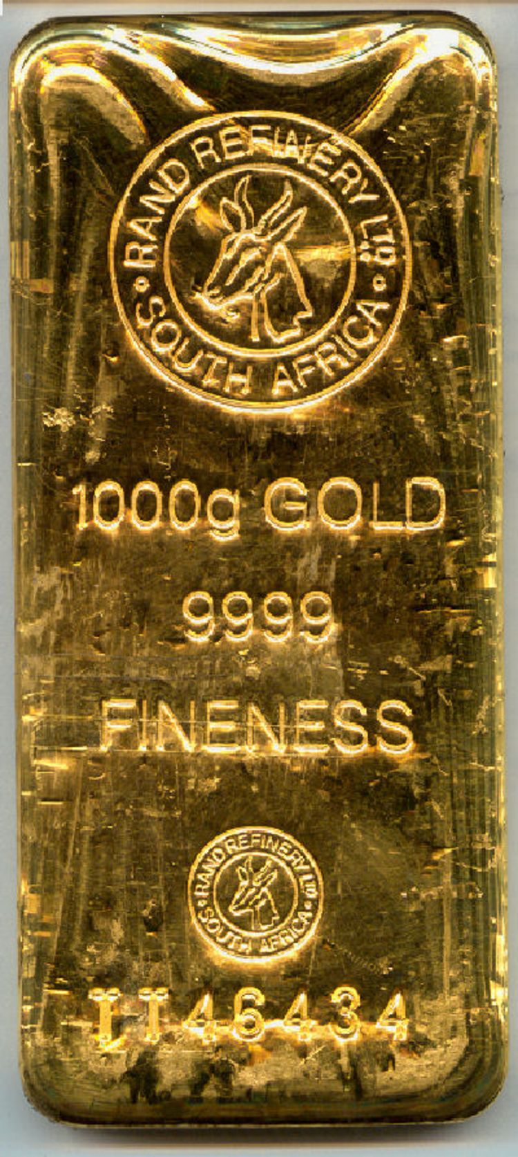 1kg Goldbarren Rand Refinery