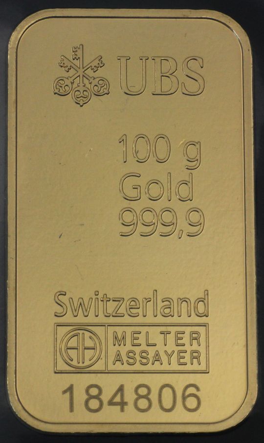 100g Barren Gold UBS