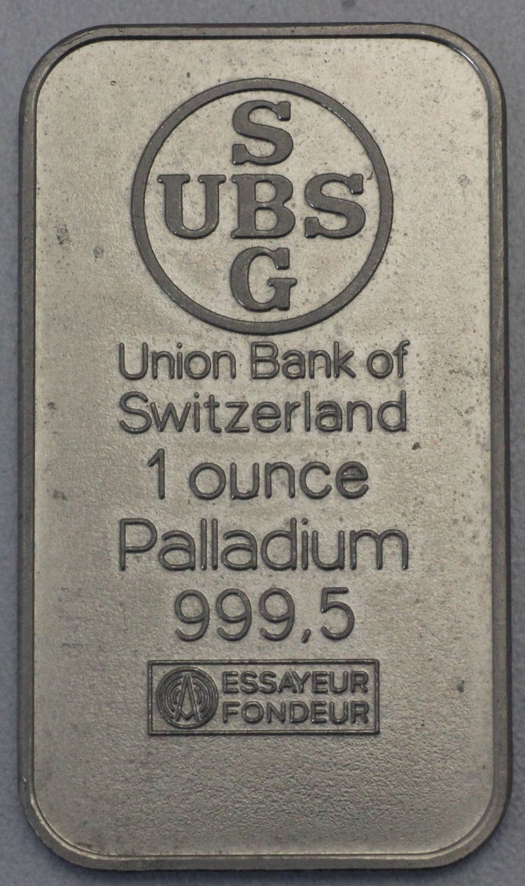 1oz Palladiumbarren UBS 1oz Palladiumbarren UBS