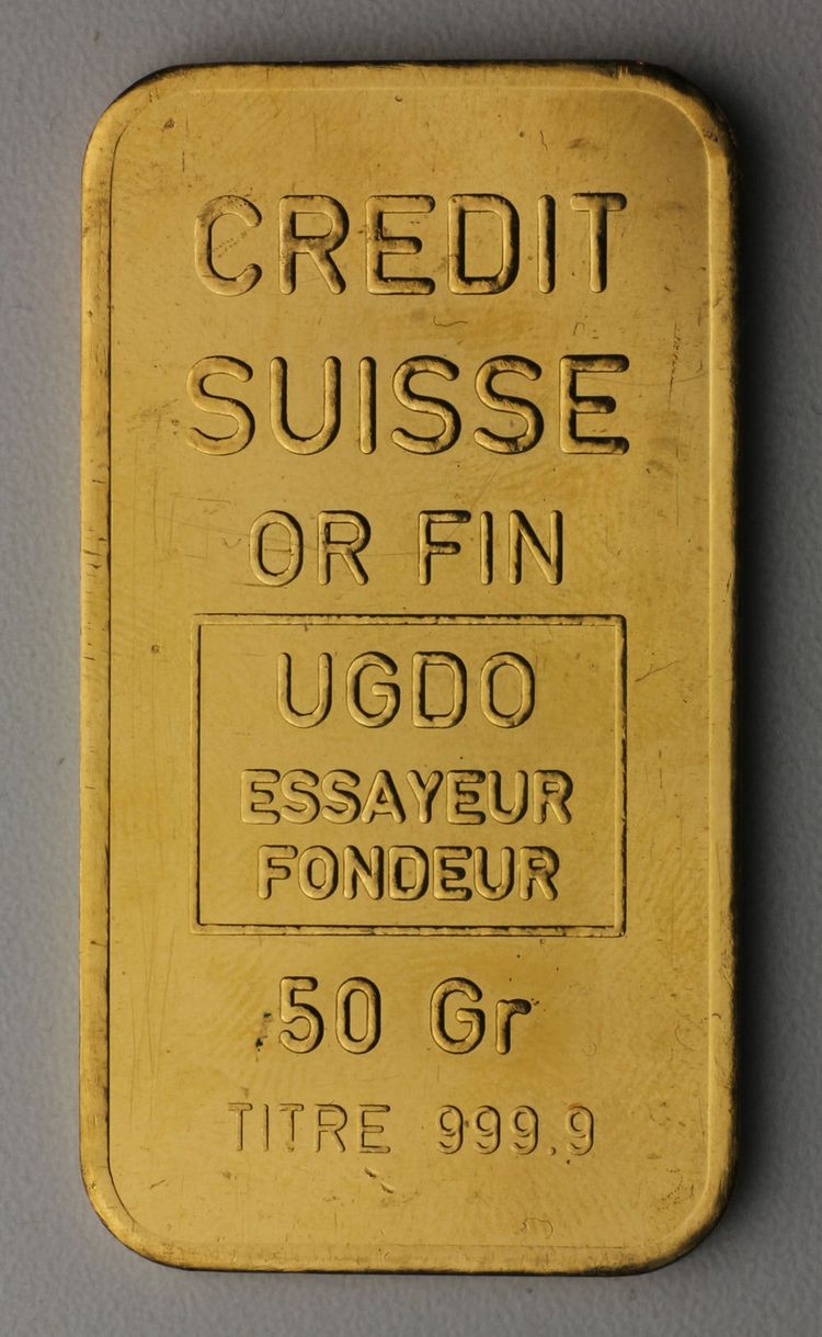 50g Goldbarren Credit-Suisse UGDO