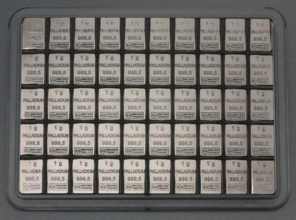 50g Palladium Tafelbarren / Pd-CombiBar