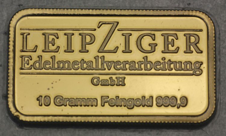 10g Barren Leipziger Edelmetallverarbeitung LEV