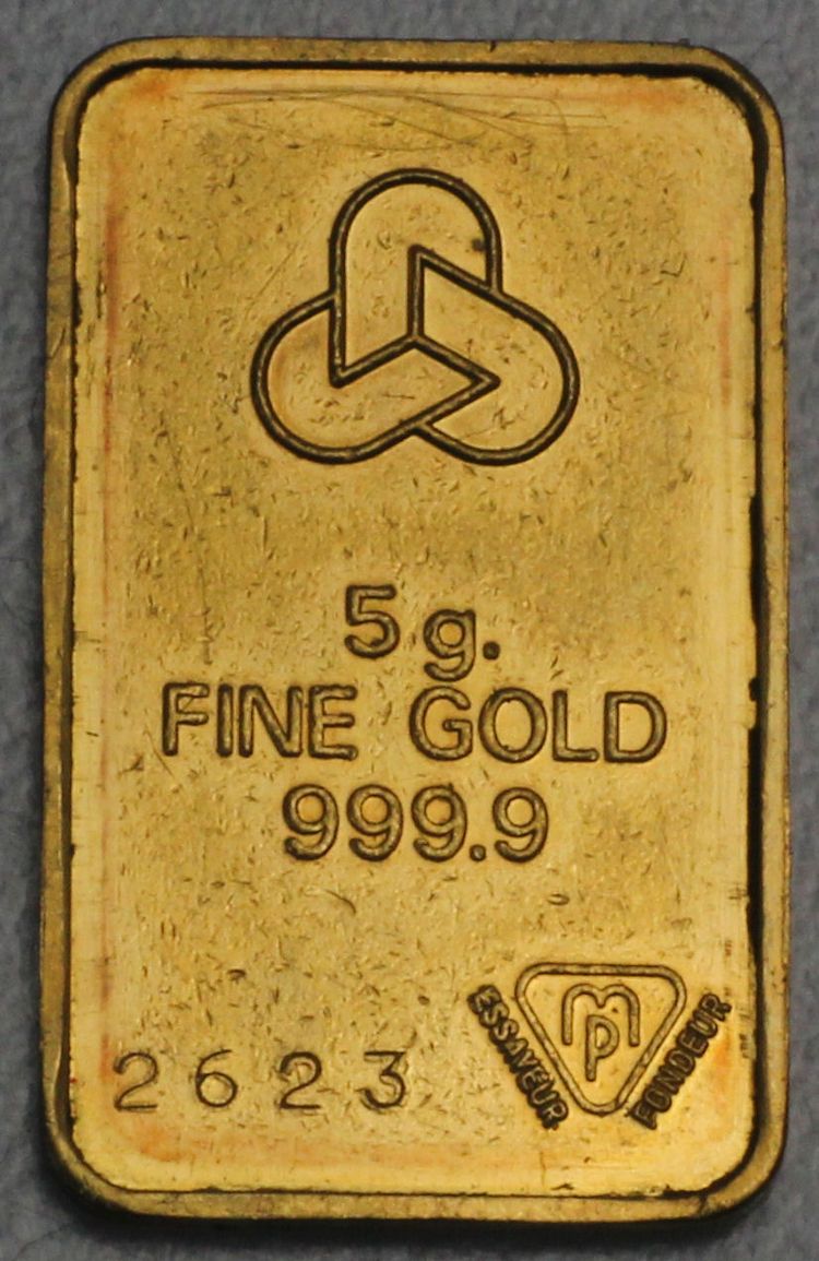 5g Goldbarren Schweizer Nationalbank