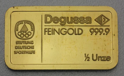 1/2 oz Degussa Sonderbarren