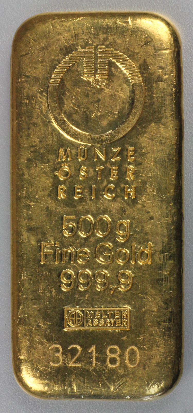Goldbarren Münze Österreich