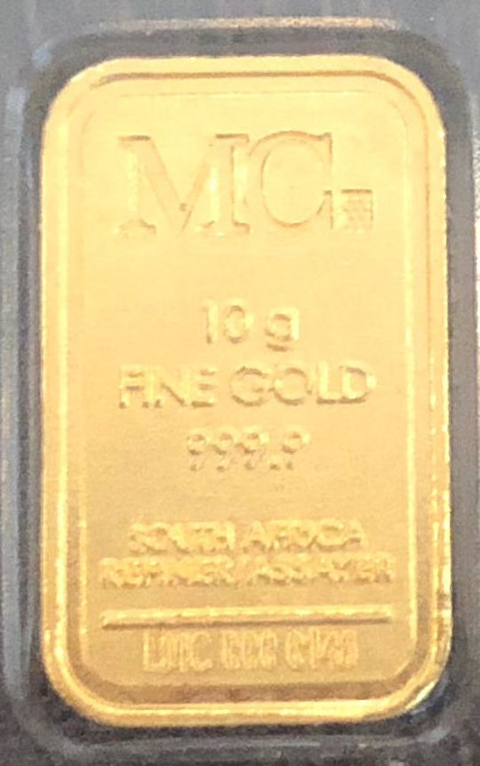 10g Goldbarren MC