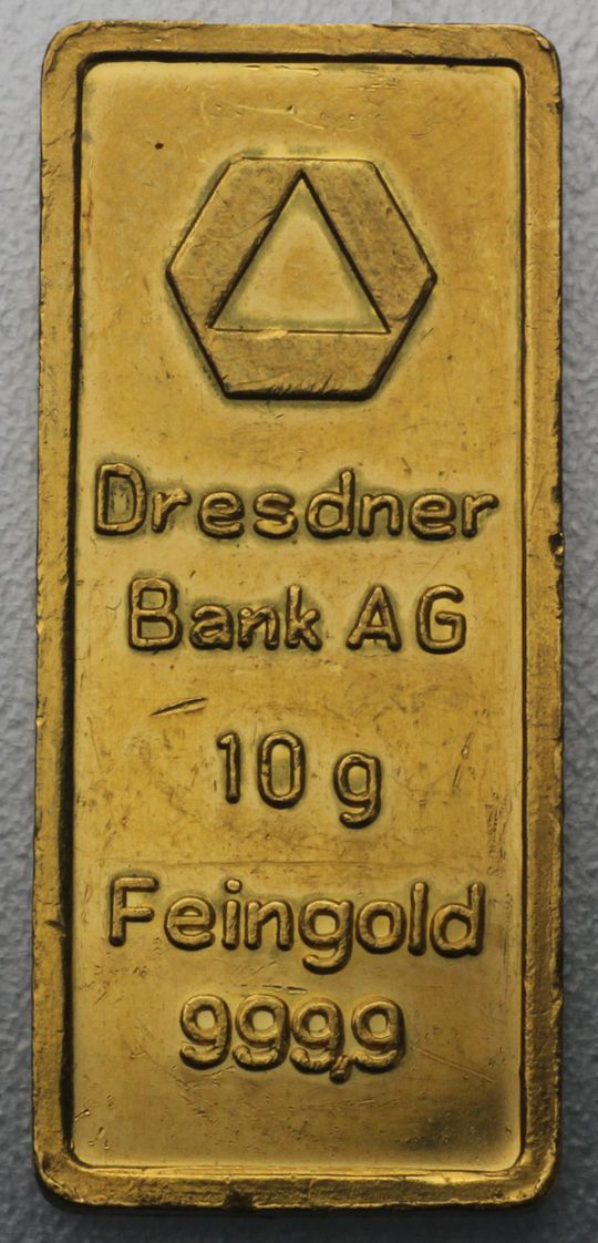 Dresdner Bank Goldbarren 10g
