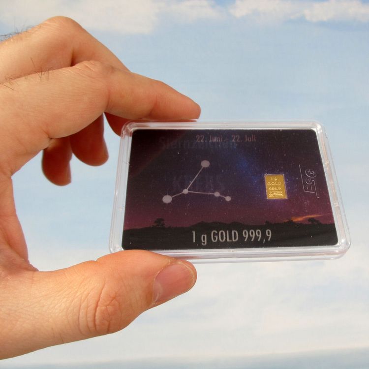 1g Goldbarren Sternzeichen Krebs 1g Goldbarren Sternzeichen Krebs