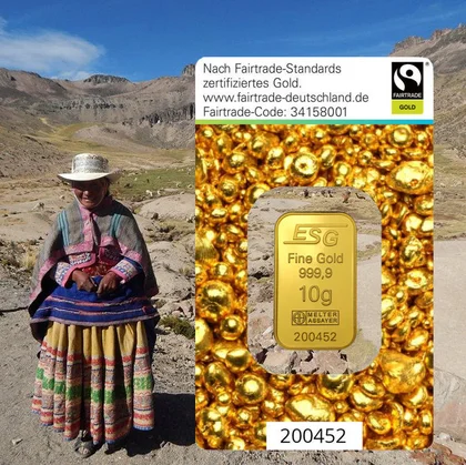 Fairtrade Goldbarren