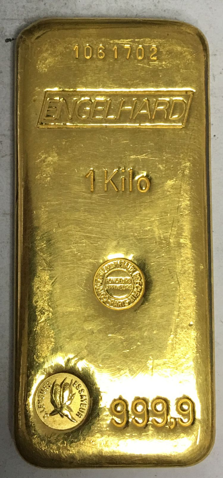 1000g Goldbarren Engelhard (Paris)