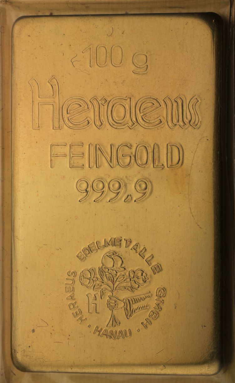 alter 100g Heraeus Barren alter 100g Heraeus Barren