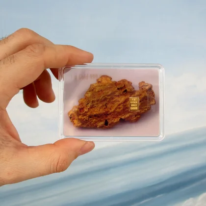 Goldbarren / Nugget Geschenk