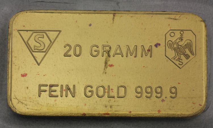 20g Goldbarren Schweiz