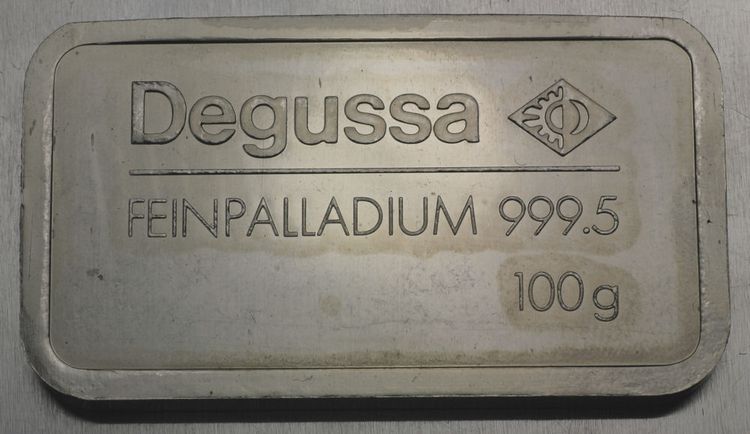 100g Palladium Degussa 100g Palladium Degussa