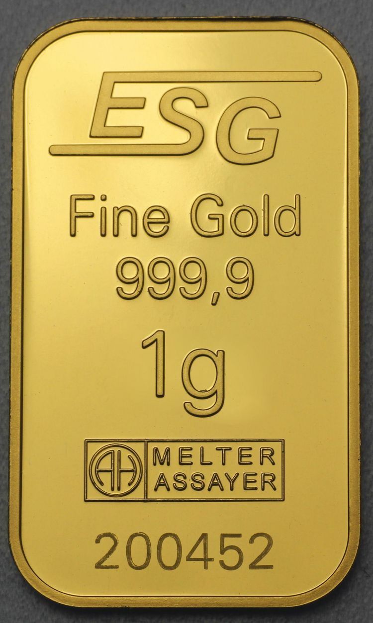 1g Goldbarren ESG 1g Goldbarren ESG