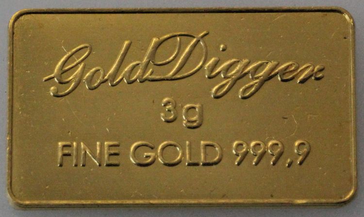 3g Goldbarren Gold-Digger
