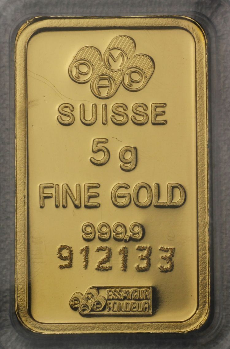 5g Pamp Goldbarren 5g Pamp Goldbarren