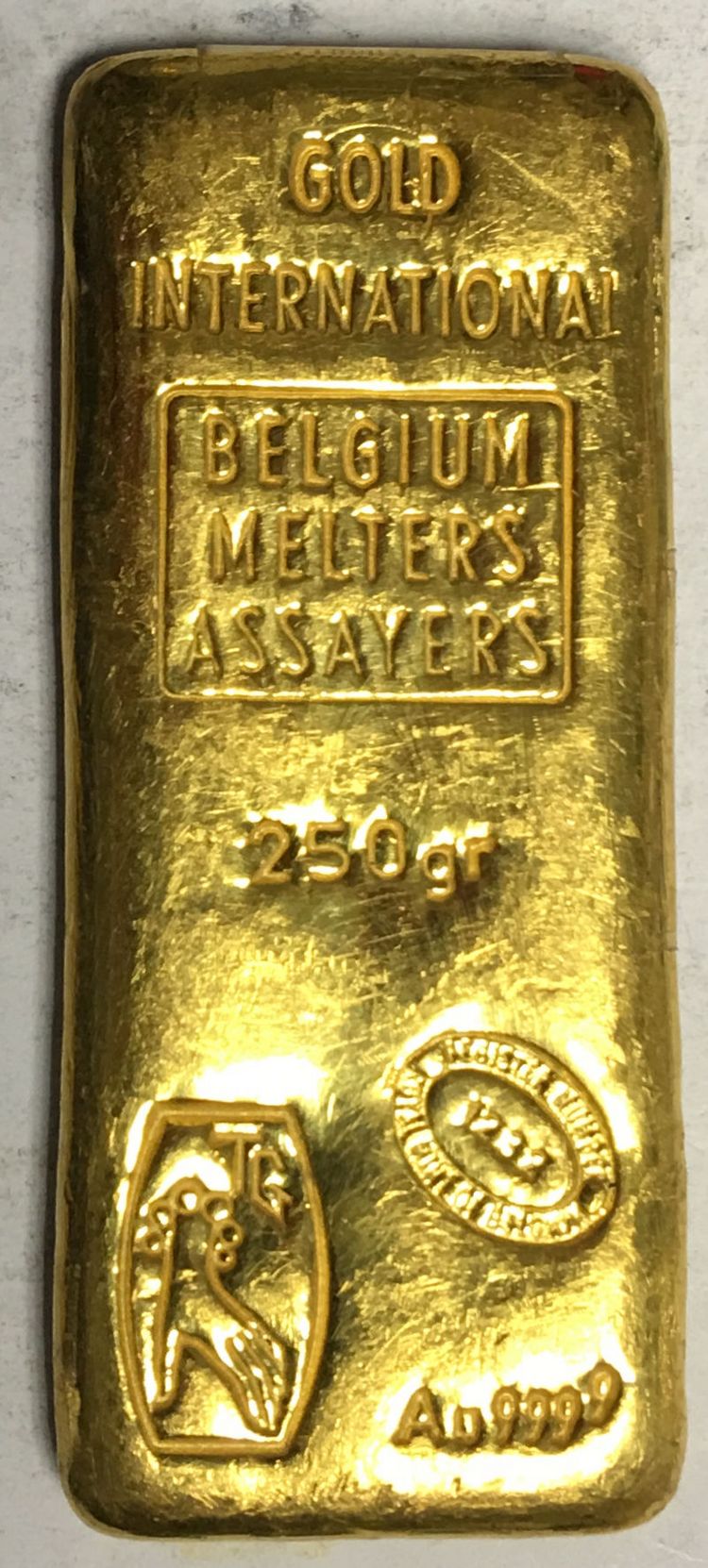 Belgischer 250g Goldbarren Belgischer 250g Goldbarren