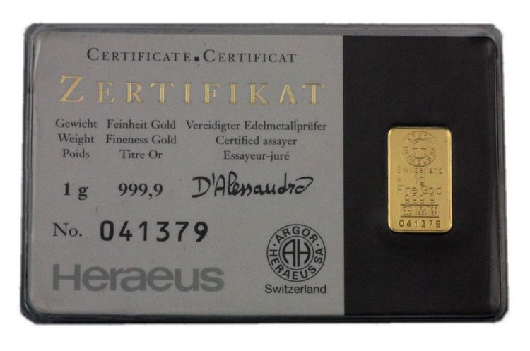 Eingeschweißter 1g Kinebar Eingeschweißter 1g Kinebar