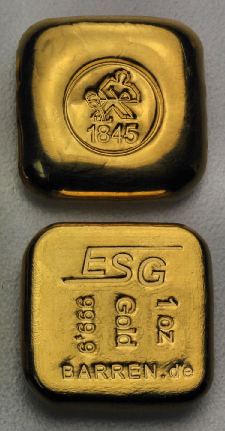 Goldbarren 1oz Gegossen ESG - Heimerle+Meule Goldbarren 1oz Gegossen ESG - Heimerle+Meule