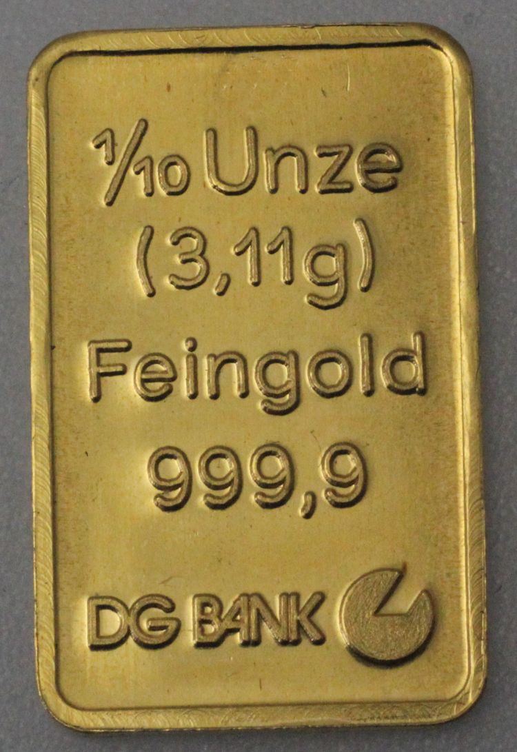 1/10oz DG Bank Goldbarren