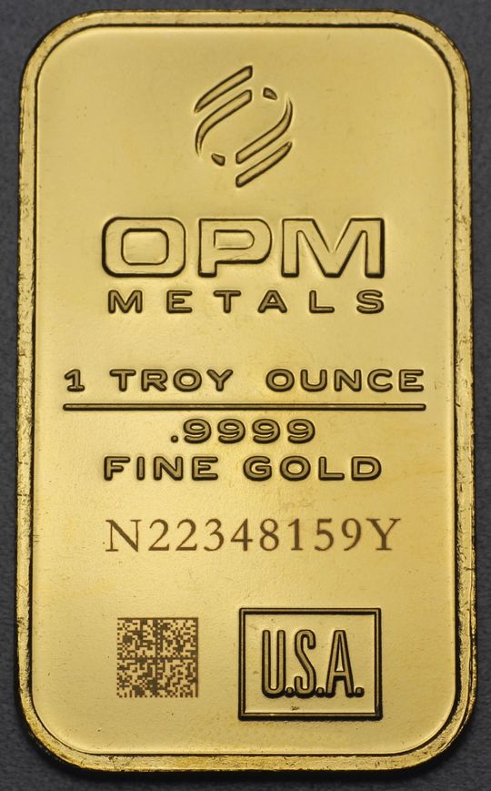 1oz Goldbarren OPM Ohio Precious Metals
