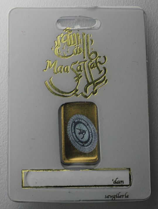 Türkische 1g Kinebar Gold Imitation