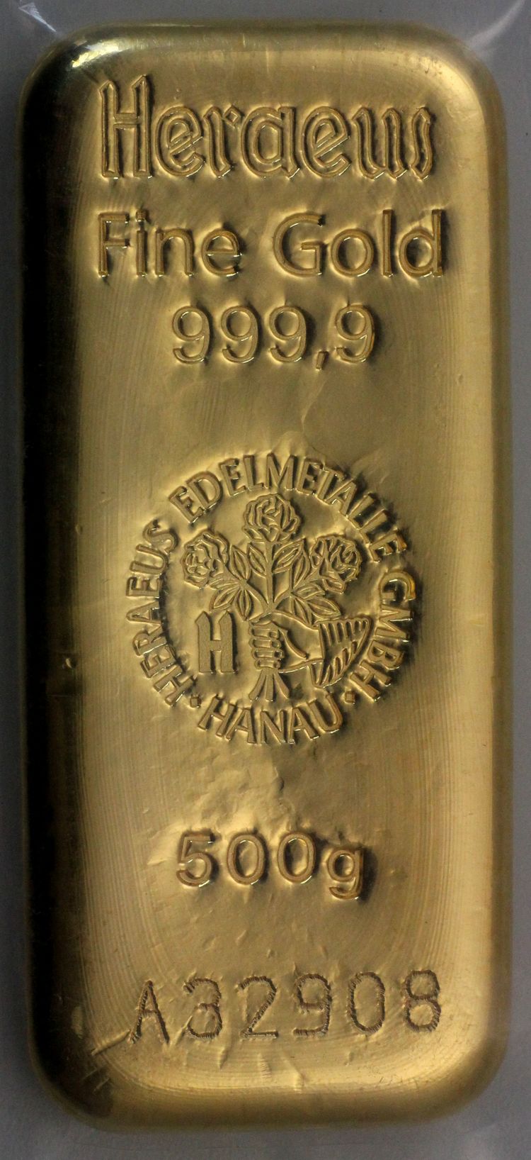 500g Goldbarren Heraeus 500g Goldbarren Heraeus