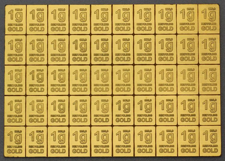 50g Recyclinggold Tafelbarren 50g Recyclinggold Tafelbarren