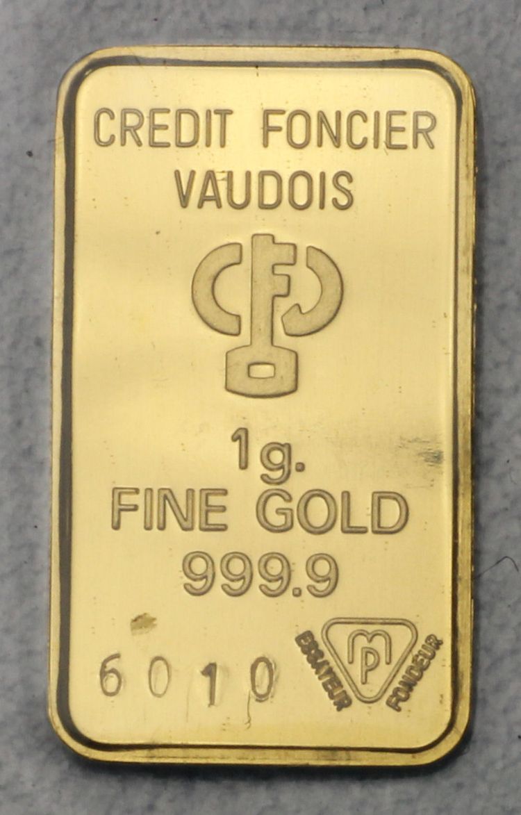 1g Goldbarren CFV 1g Goldbarren CFV