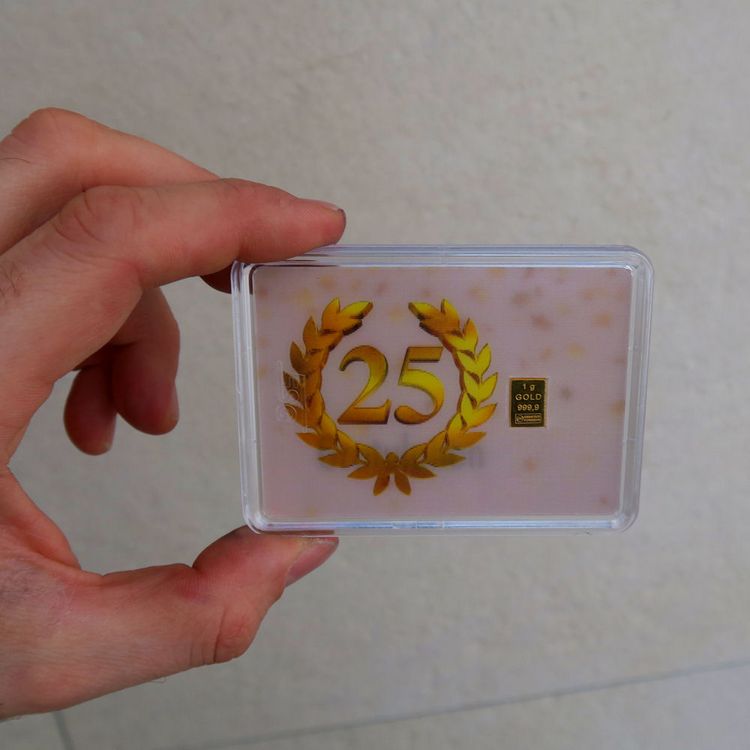 Gold zum 25 Jährigen Jubiläum Gold zum 25 Jährigen Jubiläum