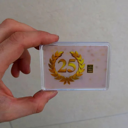Gold zum 25 Jährigen Jubiläum
