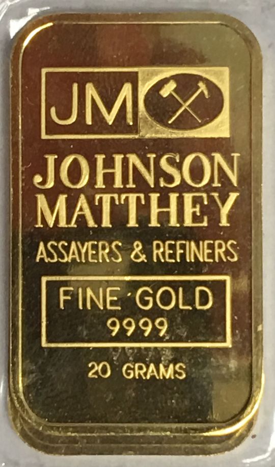 20g Fine Gold Johnson Matthey