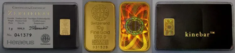 Argor Heraeus Kinebar Gold
