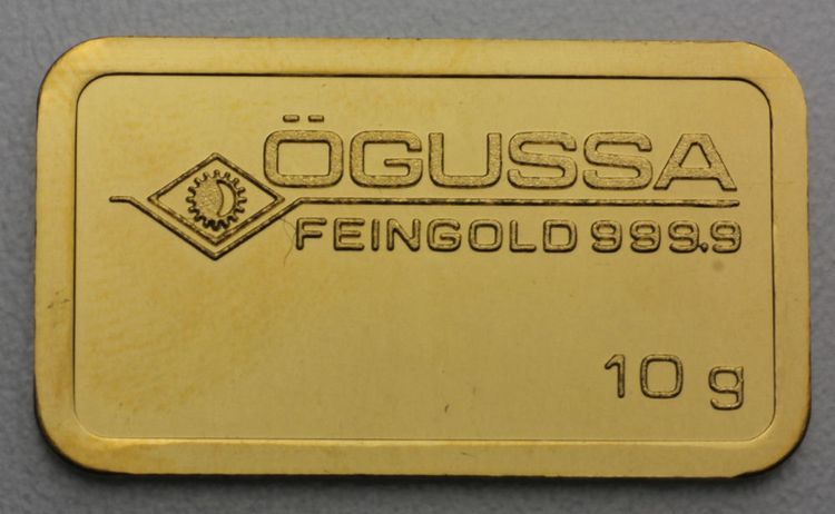 Ögussa Goldbarren 10g