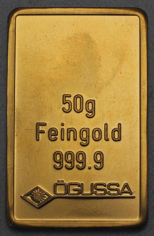 50g Goldbarren Ögussa