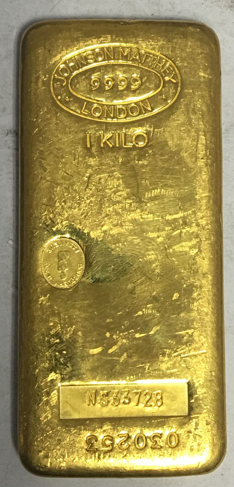 1000g Gold Johnson Matthey London 1000g Gold Johnson Matthey London