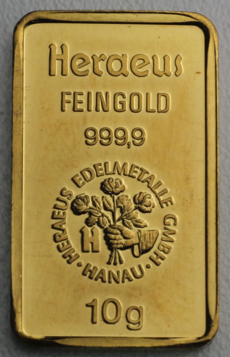 Heraeus Gold 10g Heraeus Gold 10g
